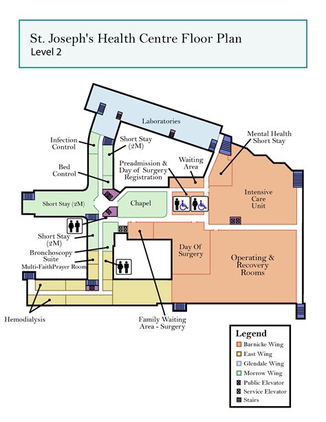 St. Joseph's Health centre Toronto level 2 map - Map of St. Joseph's ...