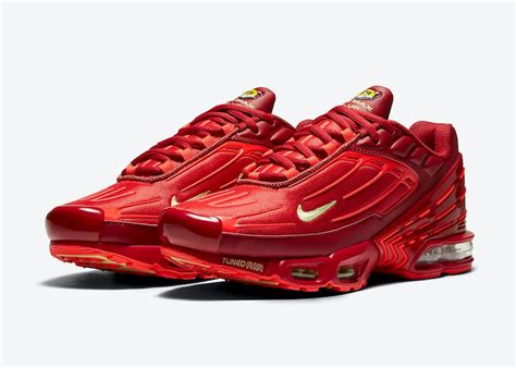 Nike Dress the Air Max Plus 3 in Luxurious Red - Sneaker Freaker