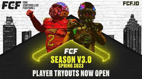 Fan Controlled Football (FCF) Returns For Season v3.0, Tryouts Start In ...