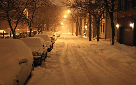 snow, Roads, Places, Vehicles, Cars, Winter, Seasonal, Night, Lights, Snowing Wallpapers HD ...