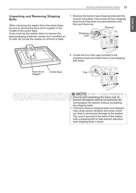 LG WM3997HWA Washer/Dryer Combo Owner's Manual