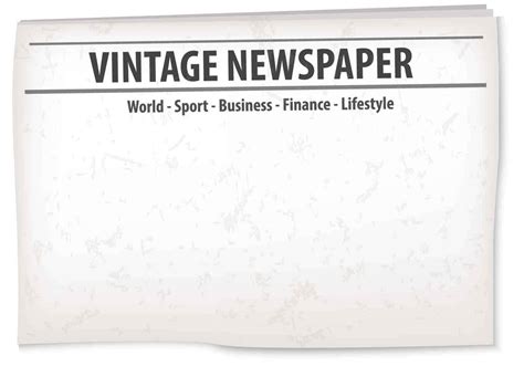 Download Vintage Newspaper With White Blank Page Background | Wallpapers.com