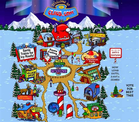 SANTA CLAUS AT CLAUS.COM | Christmas activities, Santa north pole ...