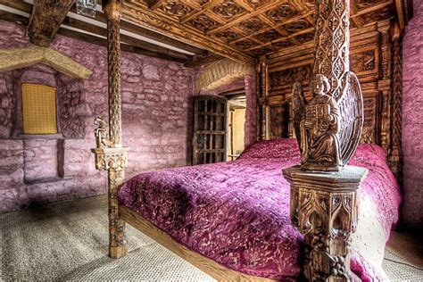 Medieval Master Bedrooms | The medieval master bedroom is shown here fully restored. You c ...