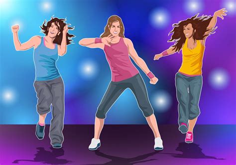 Zumba Dance Cartoon Images : Zumba Silueta Baile Jing Resolver Credencial Erro Fotomural ...