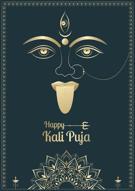 happy kali puja celebration social media template design 4993030 Vector Art at Vecteezy