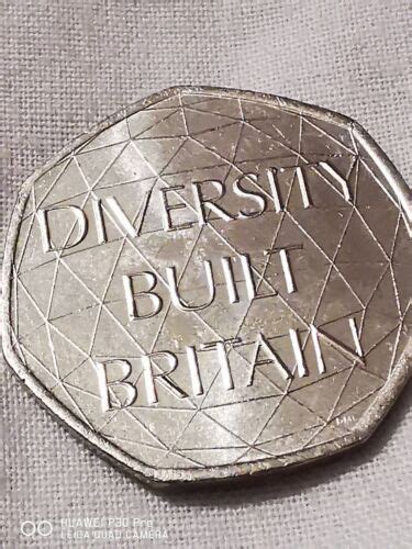 rare 50p coin diversity built britain | eBay