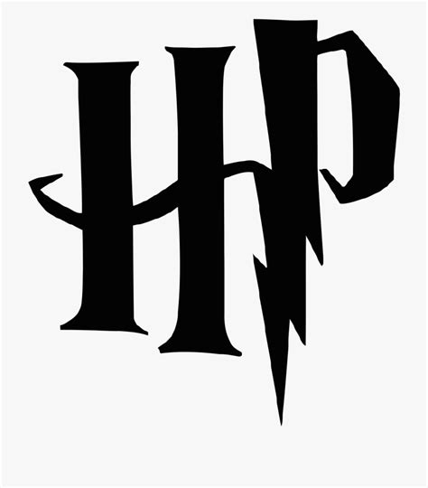 Harry Potter Clip Art Black And White - Harry Potter Logo , Transparent Cartoon, Free Cliparts ...