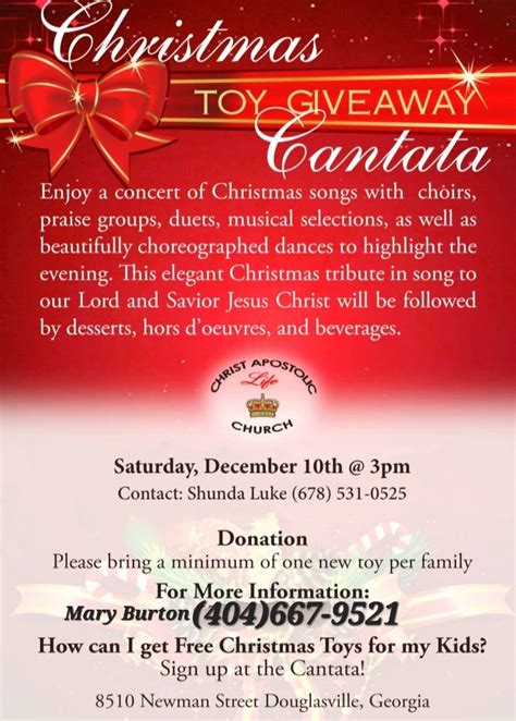 Dec 10 | Annual Christmas Cantata 2022🎄 | Douglasville, GA Patch