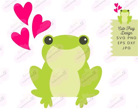 Cute Baby Frog With Hearts SVG Kids Tshirt Designs for Cricut Projects, Frog SVG Cut Files, Frog ...