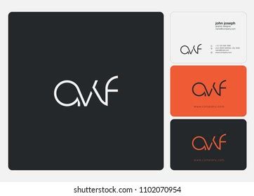 Avf Letters Logo Icon Business Card Stock Vector (Royalty Free) 1102070954 | Shutterstock