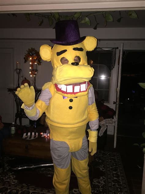 A Fredbear costume I made for Halloween back in 2016 : r/FNAFcosplay