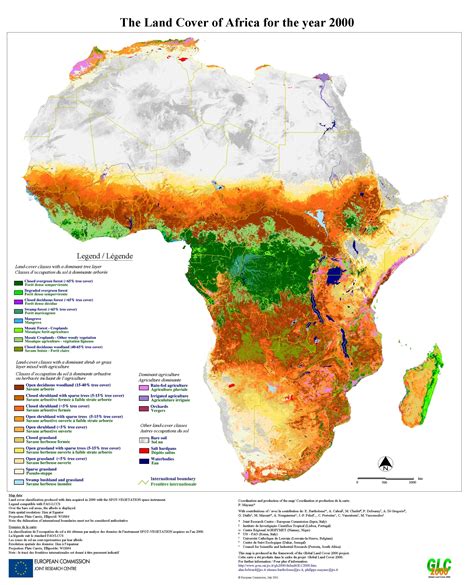 Land cover - vegetation | Africa map, Africa, Map