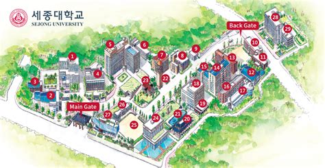 Campus Map | SEJONG UNIVERSITY