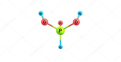 3D illustration of Phosphorous acid molecular structure isolated on white — Stock Photo © olla ...