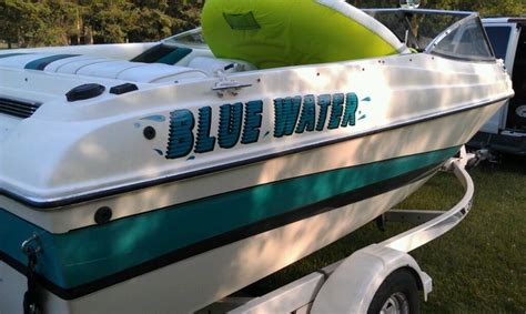 (2) Custom Boat Name Vinyl Lettering Decal Sticker + 1 Shadow Color La ...