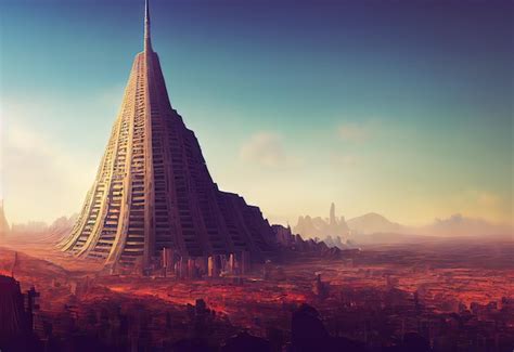 Premium Photo | Tower of Babel as religion concept Digital art style ...