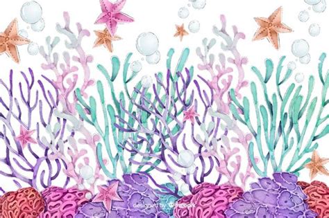 Free Vector | Watercolor colorful coral background | Pintura ...