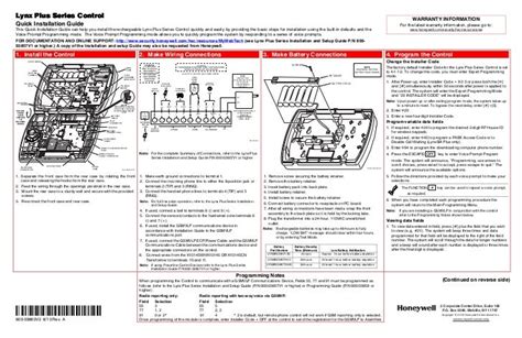 Honeywell Pro 3000 Access Control Installation Manual