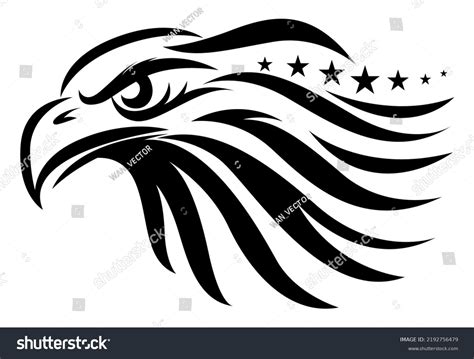 Eagle Vector Silhouette Vector Isolated Illustration Stock Vector ...