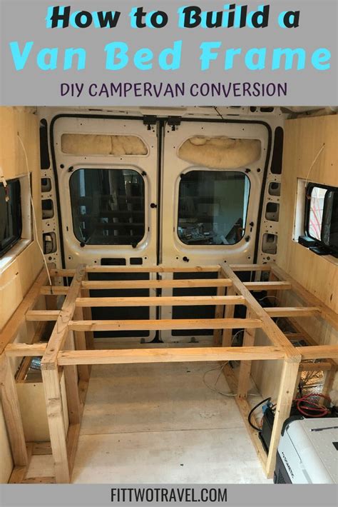 How to Build a DIY Van Conversion Bed Frame - Fit Two Travel | Van ...