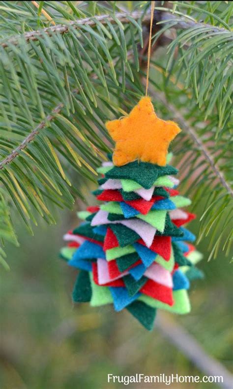 How to Make These Easy Felt Christmas Tree Ornaments | Frugal Family Home