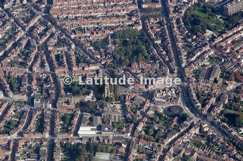 Latitude Image | Old town, Anderlecht aerial photo