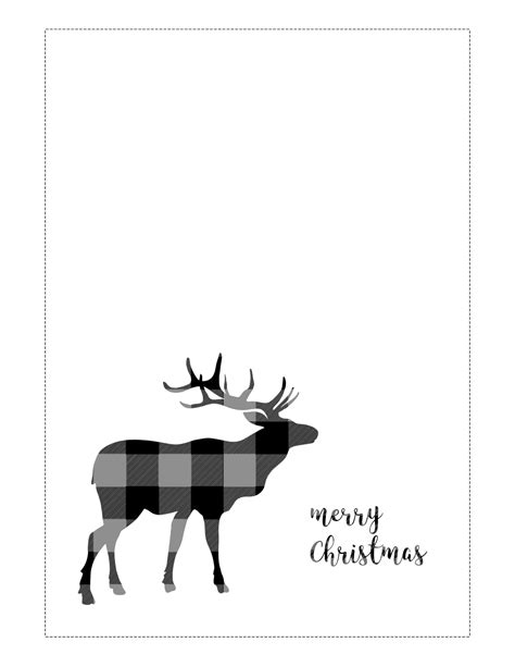 Free Printable Christmas Cards (Basic) - Paper Trail Design