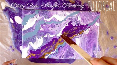 Easy Tutorial: Dirty Pour Acrylic Fluid Painting - YouTube