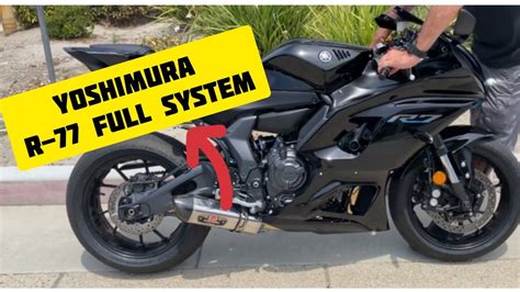 2022 Yamaha R7 Sound-Stock vs. Yoshimura R-77 Full system - YouTube