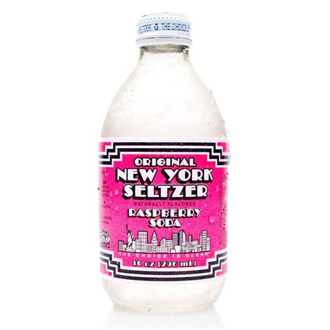 New York Seltzer Raspberry Soda 12/10 fl. oz. bottle Case - Walmart.com - Walmart.com