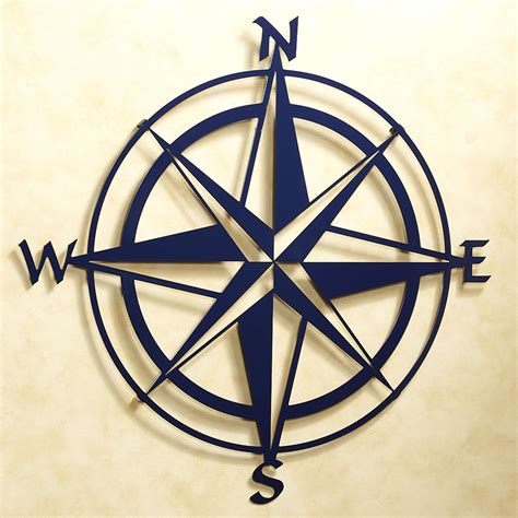 Metal Compass Wall Art The Range / Large, metal decorative wall compass 100% iron, with slightly ...