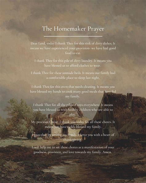 Homemaker Prayer Poster - Etsy