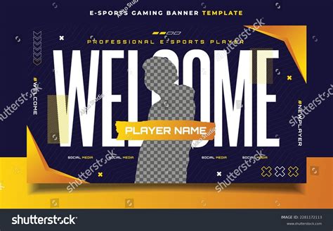 Welcome New Player Esports Gaming Banner Stock Vector (Royalty Free) 2281172113 | Shutterstock