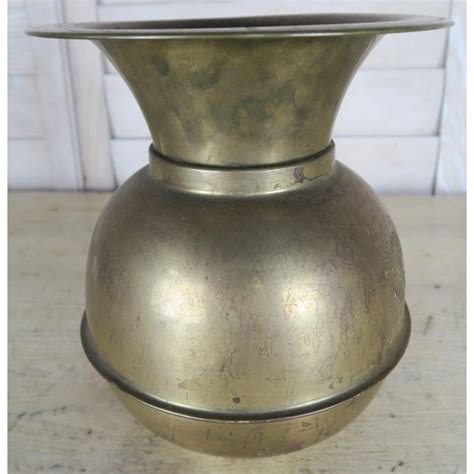 Three Vintage Brass Chewing Tobacco Spittoons | Chairish