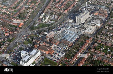 aerial view of Doncaster Royal Infirmary & Park Hill Hospital Stock ...