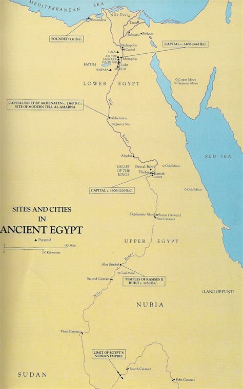 Upper Ancient Egypt Map