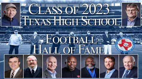 TXHSFB Hall of Fame Class of 2023 Induction Ceremony - 5/6/23 - Live at 6PM - Texas Sports Hall ...