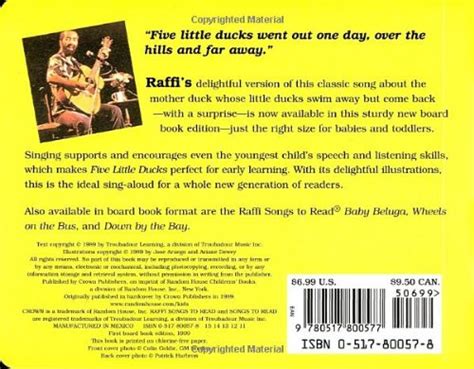 Five Little Ducks (Raffi Songs to Read) in the UAE. See prices, reviews and buy in Dubai, Abu ...