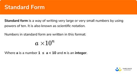 Standard Form - GCSE Maths - Steps, Examples & Worksheet