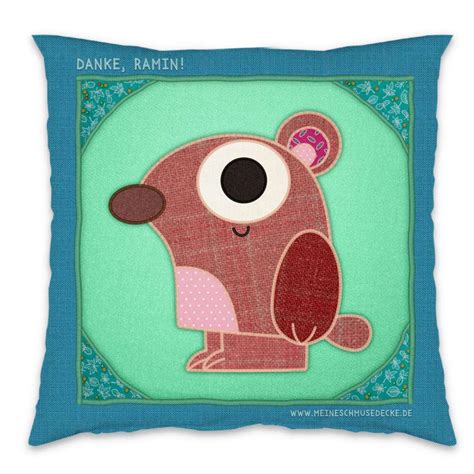 Patchwork Pals - Cushion with bear | swook! | English