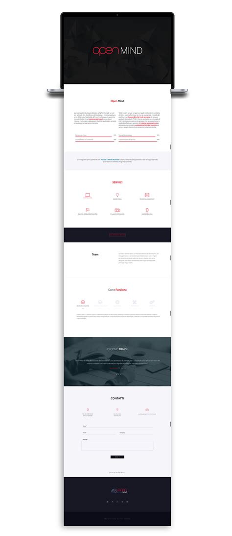 OPEN MIND landing page & logo on Behance