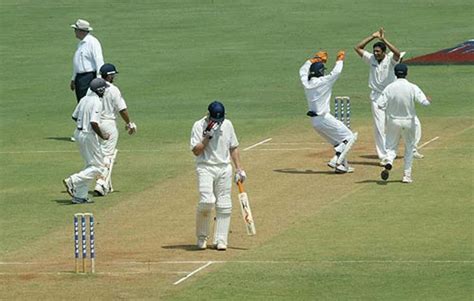 India celebrate the fall of Andrew Flintoff | ESPNcricinfo.com