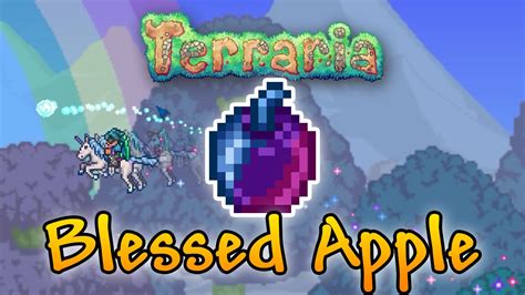 Blessed Apple - New Rideable Unicorn Mount! | Terraria 1.3 - New Mount - YouTube