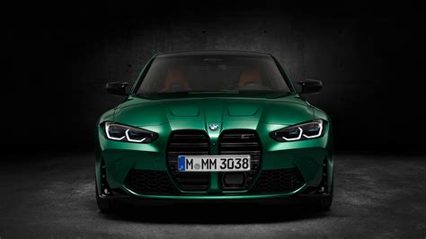 Download Green Car Car BMW BMW M3 Vehicle BMW M3 Competition 4k Ultra HD Wallpaper