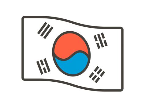 South Korea Flag Emoji PNG Transparent Emoji - Freepngdesign.com