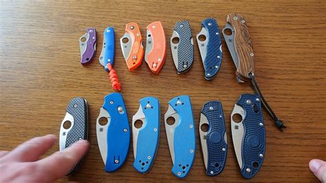 My Spyderco Knives Collection - YouTube