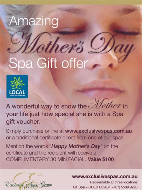 Cairns Events - Event Details - Amazing Mother's Day Spa Gift Offer ...