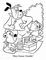 Ruff And Reddy Coloring Pages  Books At Retro Reprints The sketch template