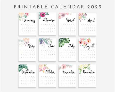 2024 Calendar Printable - Etsy | Calendario imprimible, Calendarios imprimibles, Calendarios de ...